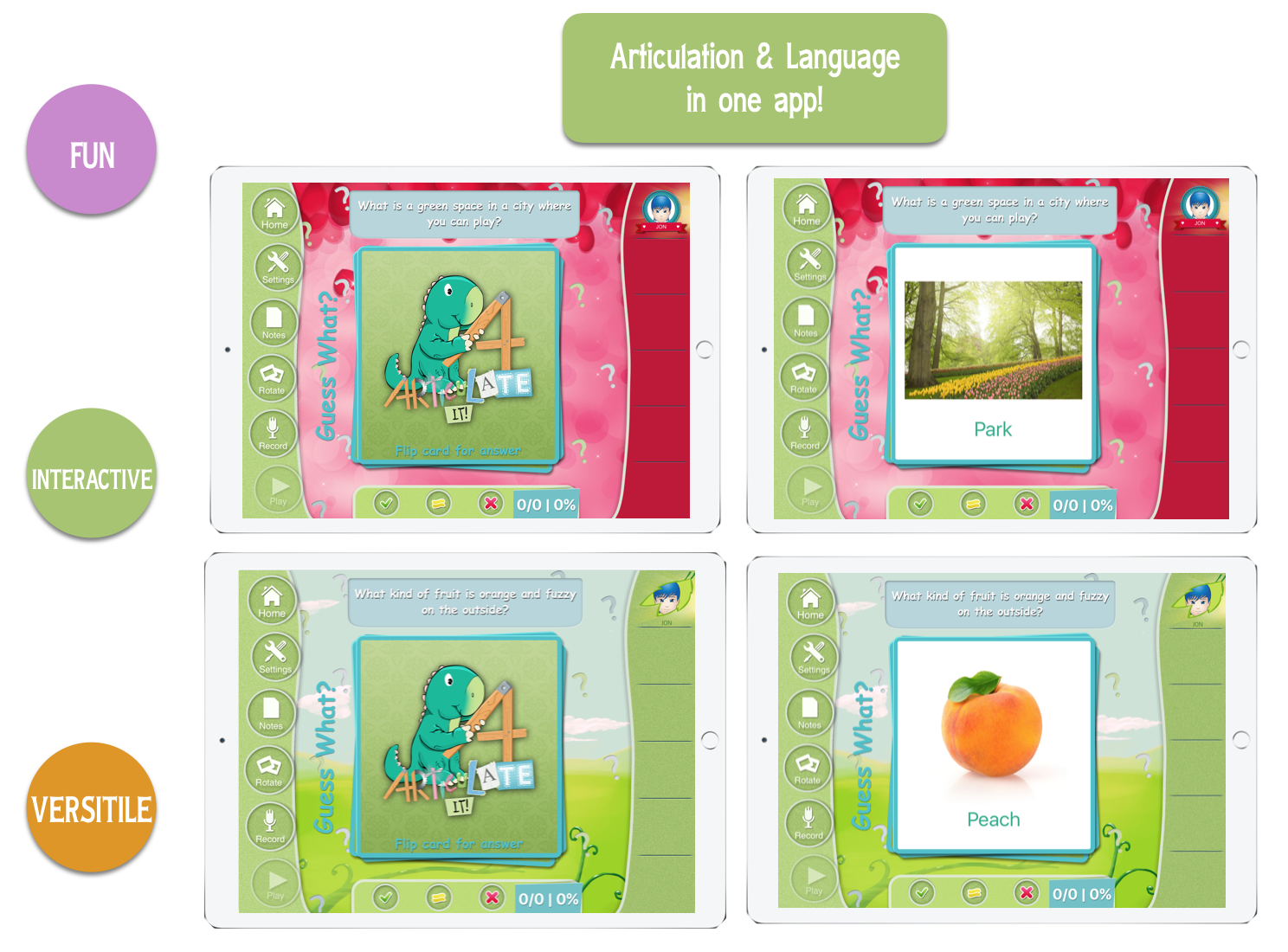 ARTICULATE IT best app ipad for SLP