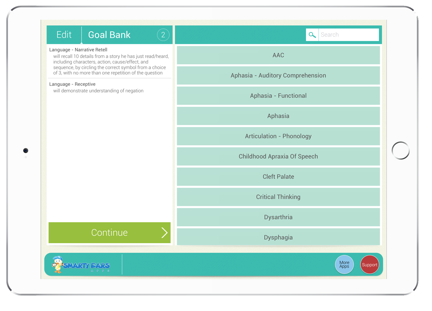 SLP Goal bank by Smarty Ears
