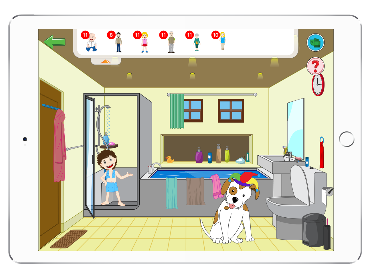 huose of learning bathroom play house app